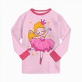 thumbnail image 5 of NOLDARES Toddler Baby Girl Fall Winter Clothes Outfits Funny Print Graphic Girl Fall Sweatshirt Pant Set(Pink,6-7 Y), 5 of 6