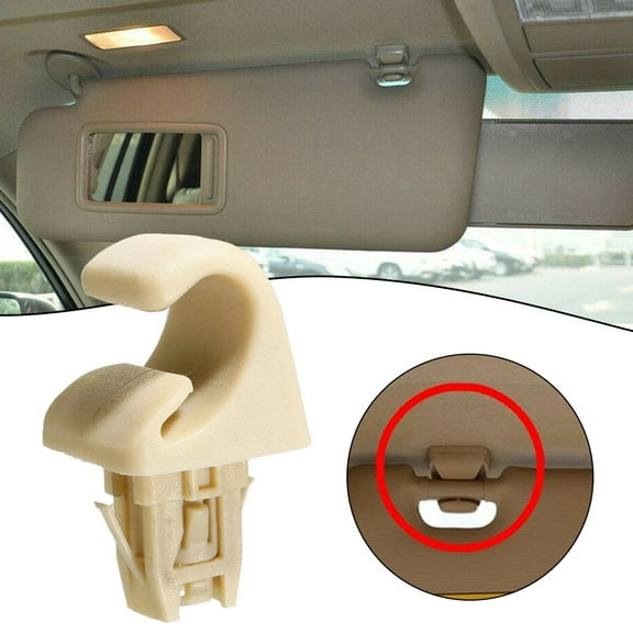 Beige Sun Visor Retainer Clip Bracket for Toyota-Camry for Corolla for Highlande