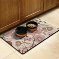 thumbnail image 2 of Vintage Paisley Pet Food Mat - Non-Slip Waterproof Dog Bowl Mat with Bohemian Ethnic Pattern, Absorbent 4-Layer Sponge Core, Easy Clean, 2 of 3