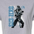 thumbnail image 3 of Mortal Kombat - Sub Zero Lin Kuei - Juniors Cropped Graphic T-Shirt, 3 of 5