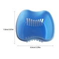 thumbnail image 4 of kurtrusly Denture Bath Box Plastic Tool Mouth-guard Artificial Tooth Holder Lightweight Convenient False Case Using Supplies Light Blue, 4 of 7