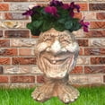 thumbnail image 2 of Homestyles 12 in. Great Grandpa Ace Muggly Face Garden Statue Planter Holds 4 in. Pot, 2 of 2