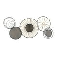 thumbnail image 6 of DecMode Black Metal Mesh Wire Plate Wall Decor with Wrapped Rattan, 6 of 8