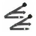 thumbnail image 1 of Standard 3 Point Charcoal Retractable Bucket Seat Belt Kit with Bracketry for 1971-1976 Chevy Impala - 2 Belts, 1 of 1