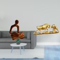 thumbnail image 2 of Estatua abstracta de un oso toro pensador, escultura de arte moderno, colección versátil, adorno animal Feng Shui para oficina, bar, boda, escritorio,, 2 of 8