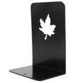 thumbnail image 4 of 1Pair Simple Style Black Book Stand Metal Bookends for School Home Table Decor(Leaf), 4 of 7