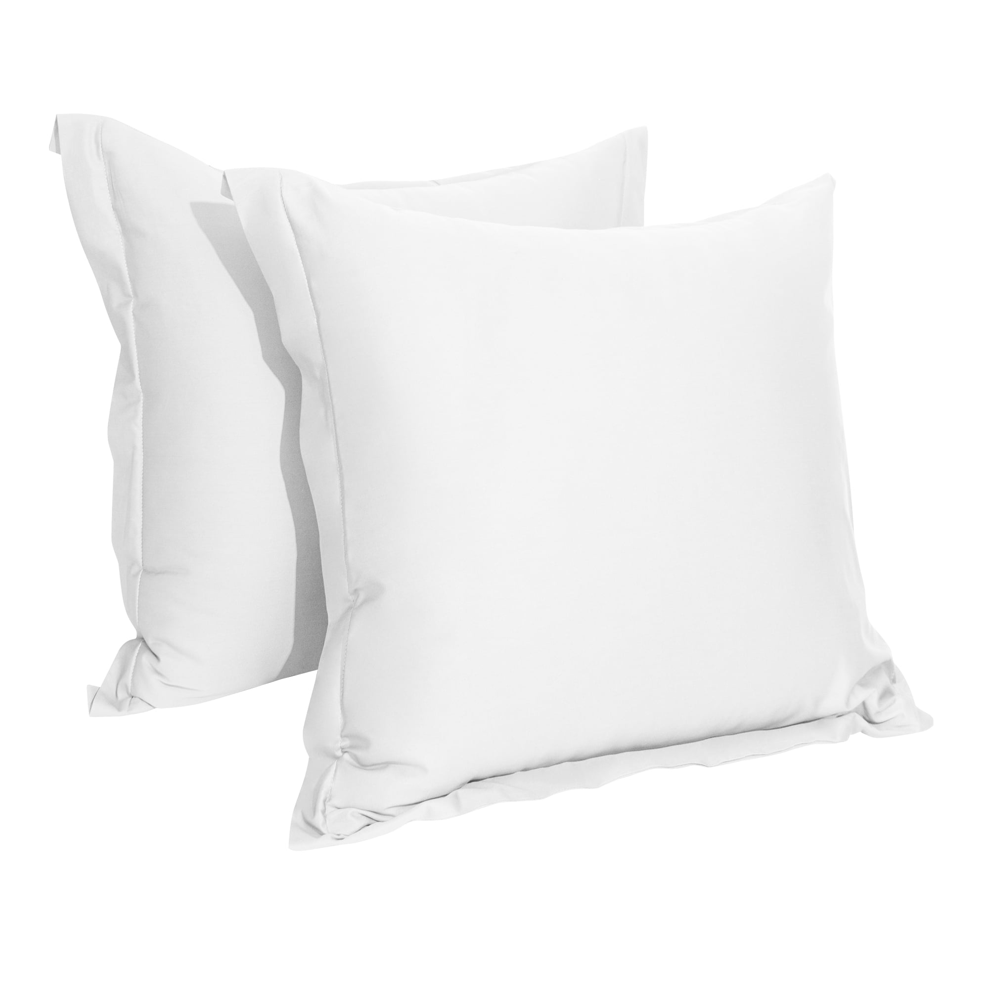 FLXXIE 2 Pack 500 thread count 100 Egyptian Cotton Euro Pillow Shams