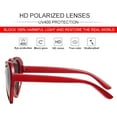 thumbnail image 4 of NVMIDTC Polarized Heart Sunglasses for Women,Fashion Oversized Love Eyewear UV Protection, 4 of 5