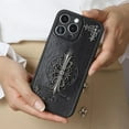 thumbnail image 4 of LANFENG iPhone Pro Max Case Gothic Leather Soft PU Style iPhone Case  Cross Style, 4 of 7