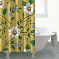 thumbnail image 2 of Ensemble de Rideau de Douche avec Doublure à Boutons-Pression, Tournesols Sauvages Rustiques Botaniques (2) Rideaux de Douche Doublure de Douche Réutilisable, Doublure de Rideaux en Polyester Décorative, 72x72 Pouces, 2 of 4