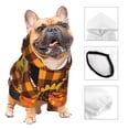 thumbnail image 3 of Fotbe Sunflower Gnomes and Bees Sudadera con Estampado para Perros Pequeños – Suéter con Capucha para Mascotas, Tela Suave de Forro Polar con Bolsillo-Large, 3 of 7