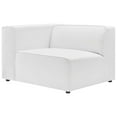 thumbnail image 4 of Modway Mingle Vegan Leather 2-Piece Sectional Sofa Loveseat in White, 4 of 10