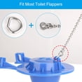 thumbnail image 3 of 3 Pack Stainless Steel Universal Toilet Flapper Chain Replacement Kit 12 Inch Hook Ring Hardware, 3 of 7