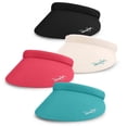 thumbnail image 3 of Panama Jack Women's Microfiber Sun Visor, Packable and Lightweight Hats for Women, White, One Size, 3 of 6