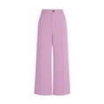 thumbnail image 6 of BUIGTTKLOP Women's Wide Leg Dress Pants High Waisted Business Casual Palazzo Pants Work Office Slacks Trousers Pockets, 6 of 6