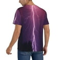 thumbnail image 2 of Fotbe Thunderstorm Violet Purple Baseball Jersey Shirt for Men and Women, Casual Short Sleeves Button Down T-Shirt-3X-Large, 2 of 9