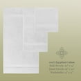 thumbnail image 3 of Aston & Arden Egyptian Cotton Bathroom Towel Set (6-Piece), Jaquard Border, White, 3 of 8