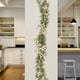 thumbnail image 3 of Vides de flor de gypsophila rosa simulada de rattan, enredaderas decorativas de flores falsas para tuberías de acondicionamiento, techo de salón, rattan de eucalipto retorcido de plástico, 3 of 6