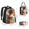 thumbnail image 2 of Disketp Rainbow English Cocker Spaniel Mochila Estampada de Gran Capacidad con Lonchera y Estuche, Set de 3 Piezas para Estudiantes, 2 of 7