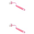 thumbnail image 1 of Kearding Escobilla de baño Plástico Curvado Cepillos de limpieza para el hogar Accesorios Rosa 2Conjunto, 1 of 6