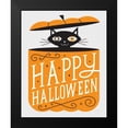 thumbnail image 2 of Mullan, Michael 12x14 Black Modern Framed Museum Art Print Titled - Festive Fright Cat, 2 of 5