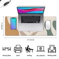 thumbnail image 5 of Long Mouse Pads for Desk,Brown Boho Plant Pattern Desk Mats on Top Of Desks, Desk Mouse Pad Extra Large with 3mm Non-Slip Base and Stitched Edge for Gaming,Office,Work,Home 31.5"x11.8", 5 of 6