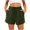 Green, variant on Niaviben shorts for women athletic shorts for women linen shorts womens shorts casual bermuda shorts for women Shorts For Trendy High Elastic Waist Comfy Beach Shorts With Pockets Black L