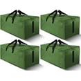 thumbnail image 1 of 12 Pack Large Strong Moving Bags with Zippers & Carrying Handles - Water-Resistant - Heavy Duty Storage Tote for Space Saving Moving Storage, Fold Flat, Alternative to Moving Box (Black), 1 of 5