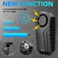 thumbnail image 3 of Wsdcam Anti-Theft Bike Alarm 113dB Burglar Vibration Waterproof Motorcycle Bicycle Alarm Security System with Remote, 3 of 6
