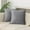 Gray, variant on 2Pc Solid Velvet Throw Pillow Covers With Piping, 18X18 Inch Gray Decorative Pillowcases For Couch Bed Sofa Living Room - Soft Plush Pillow Shells For Home Decor, No Inserts