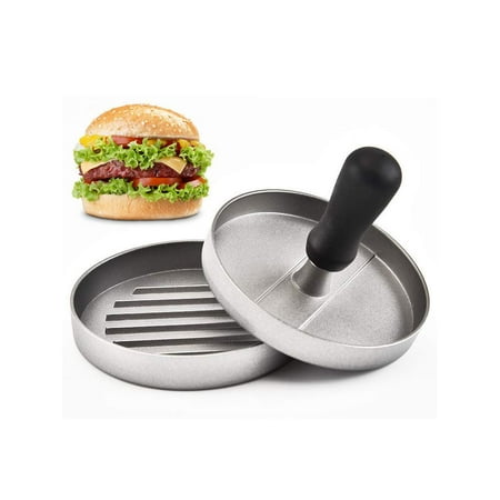 INTBUYING Aluminum Hamburger Press Stuffed Meat Grill Burger Patty Maker Tool