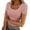 Pink, variant on Rezuofi 1 Pcs Women's Summer Scoop Neck Short Sleeve T-Shirts Ribbed Knit Slim Fitted Casual Basic Top