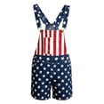 thumbnail image 4 of FUZHIQ Bib Overalls for Men Adjustable Straps Casual Beach American Flag Print Romper Jumpsuit with Pockets for Summer Holiday Wear, 4 of 4