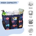 thumbnail image 5 of Large Hand-Held Storage Bag Kitchen Reusable Grocery Bags， Travel Tote Bags， Waterproof Tote，Laundry Bag，Beach Bag， Pool Bag Beautiful Fish Seamless, 5 of 8