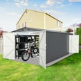 thumbnail image 2 of Chery Industrial Metal Garage Shed,20 x 10 FT Outdoor Storage Shed for Car, Truck, Bike, Lawnmower, 2 of 14