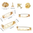 thumbnail image 6 of 1Bag Lapel Pin Backs Tie Tack Pin Brooch Findings Mixed Color Tray: 4.5mm 12mm Pin: 1mm, 6 of 6