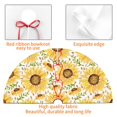 thumbnail image 3 of KLL 36" Christmas Tree Skirt Watercolor With Sunflowers Xmas Tree Skirts Mat for New Year Xmas Holiday Party Indoor Outdoor Home Decoration, 3 of 5