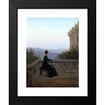 thumbnail image 2 of Carl Gustav Carus 15x18 Black Modern Framed Museum Art Print Titled - Woman on the Balcony, 2 of 5