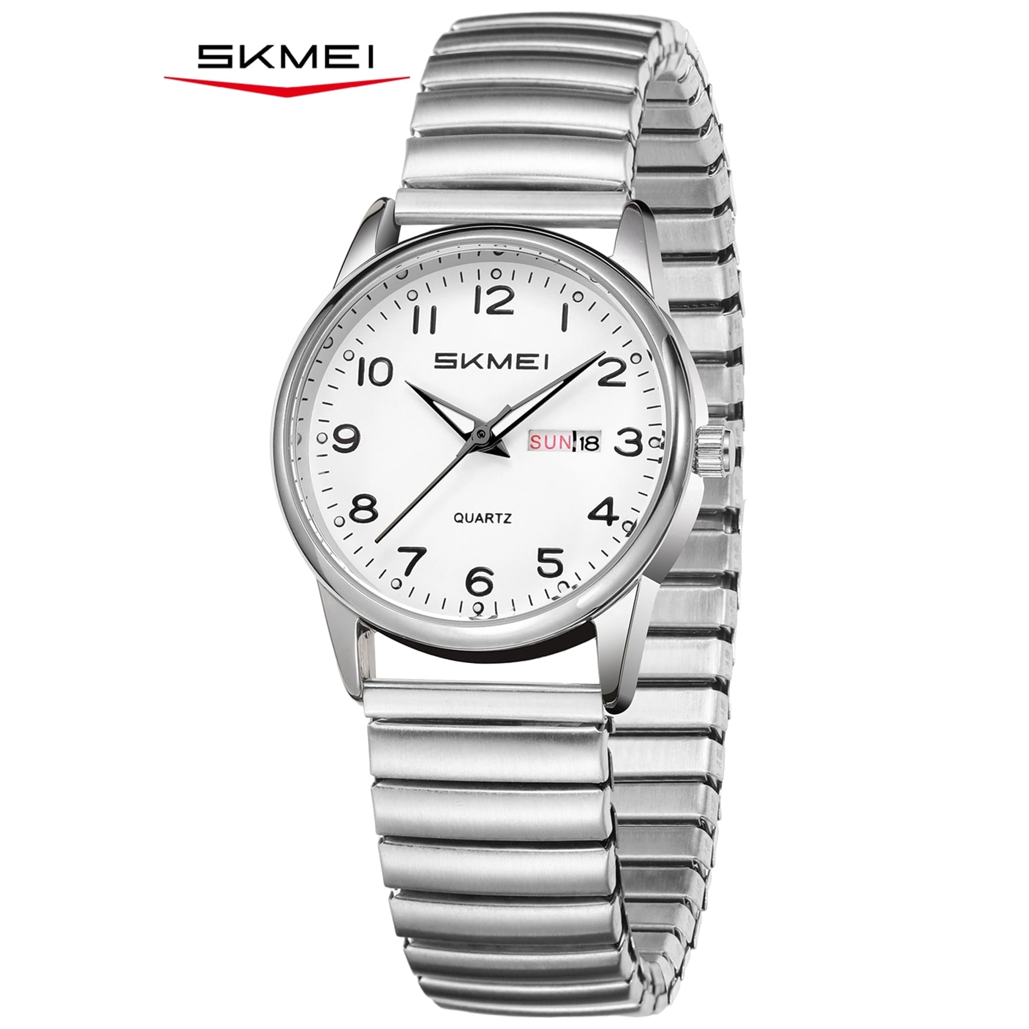 SKMEI Watches for Women Easy Reader Ladies Analog Quartz Watch Luminous Date Waterproof Watch Gift for Womens Wristwatch