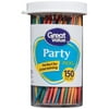 Great Value Party Picks, 150 Count Toothpicks