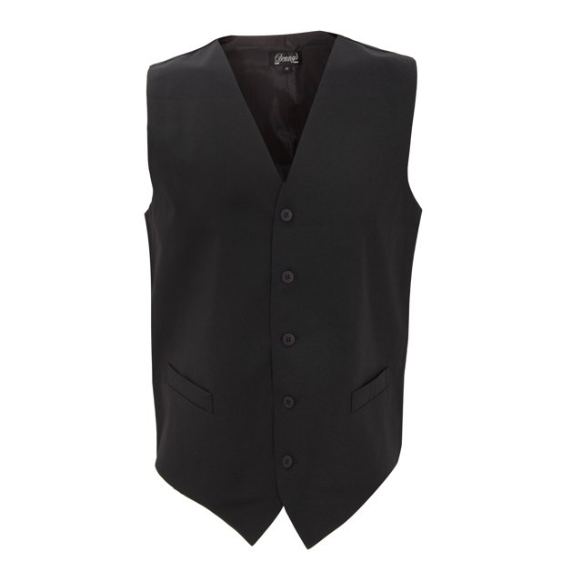Dennys - Chaleco para uniforme unisex adulto (Negro)