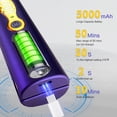 thumbnail image 3 of Plancha de pelo inalámbrica de 5000 mAh, portátil, de titanio, de largo alcance, miniplancha de pelo inalámbrica 2 en 1 para alisar y rizar, plancha de viaje, máx. 210 ℃/410 ℉, se calienta en segundos, 3 of 5