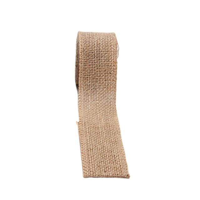 Transemion Crafts Natural Jute Ribbon With Endless Possibilities DIY Fun Widely Applicable Natural And Reliable 2.5cm*10m 1Set