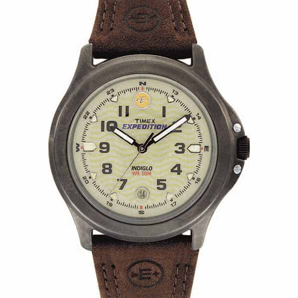 Timex Montre Décontractée Pour Homme Expedition Metal Field à Quartz Laiton Et Cuir