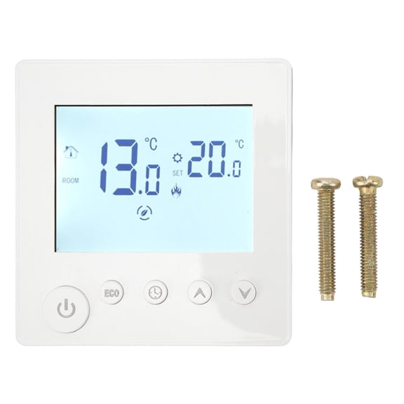 Xirurus Smart Floor Heating Thermostat Controller – Programmable LCD Panel, 90V‑240V, Energy‑Efficient, Wireless Interconnect, Easy Timer & Temp Control