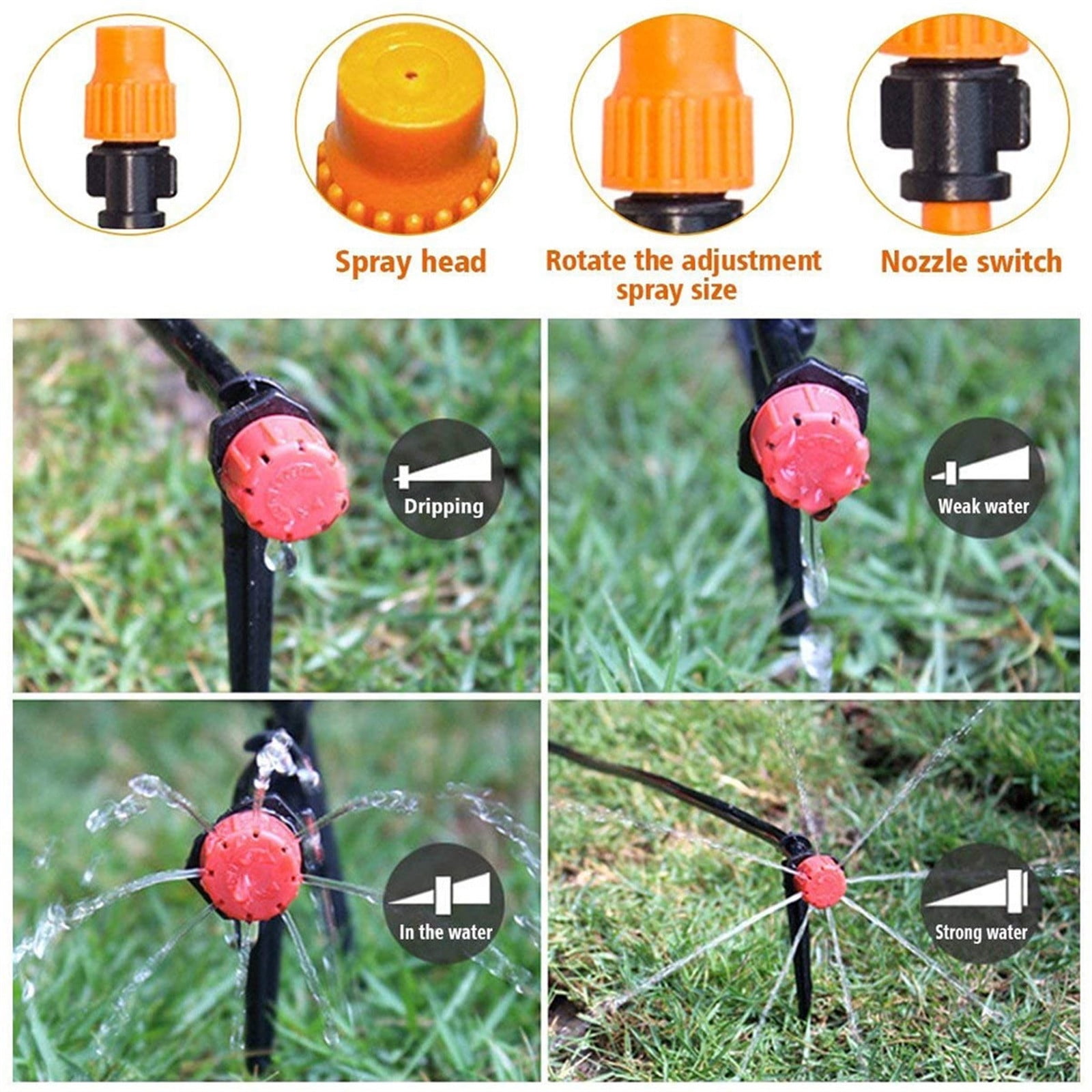 Kit D'arrosage Système D'Irrigation De Jardin 40m Kit D'Irrigation à