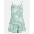 thumbnail image 5 of Joyspun Women’s Dreamy Soft Collection Lace Trim Knit Cami and Shorts Set, Sizes XS-3X, 5 of 5