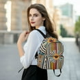 thumbnail image 6 of FORMRS Mini Backpack Purse for Women Quilted Travel Daypack Casual Shoulder Bag, Geometric Stripes, 6 of 7