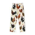thumbnail image 4 of Disketp Roosters And Chickens Men'S Pajama Pants - Ultra Soft Fleece Sleep And Lounge Pants (Size: S-Xxl), 4 of 9