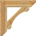 thumbnail image 3 of Ekena Millwork 6"W x 32"D x 32"H Legacy Slat Rough Sawn Bracket, Western Red Cedar, 3 of 4